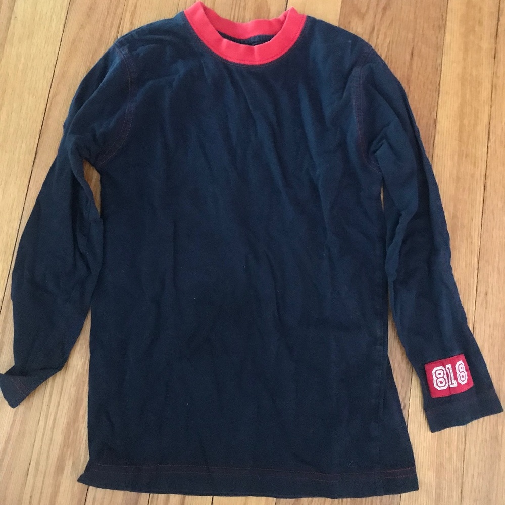 Long Sleeve Navy T-Shirt